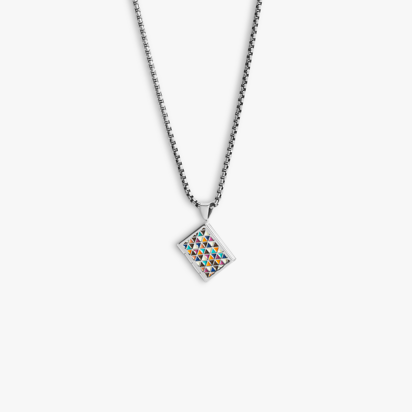 THOMPSON Journal necklace with multi enamel