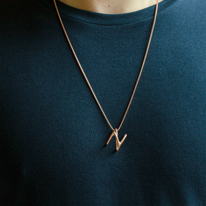 ZAHA HADID DESIGN Rose gold plated sterling silver Apex necklace