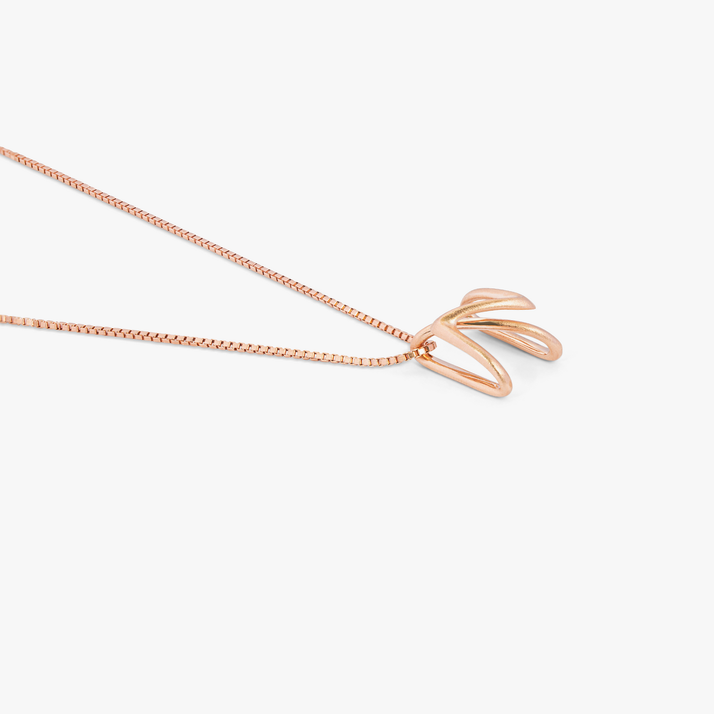 ZAHA HADID DESIGN Rose gold plated sterling silver Apex necklace