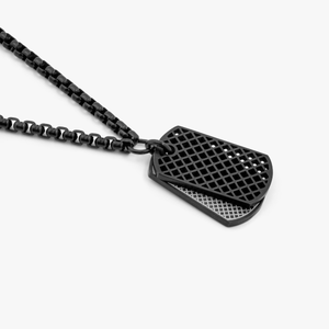 Black dog chain deals necklace