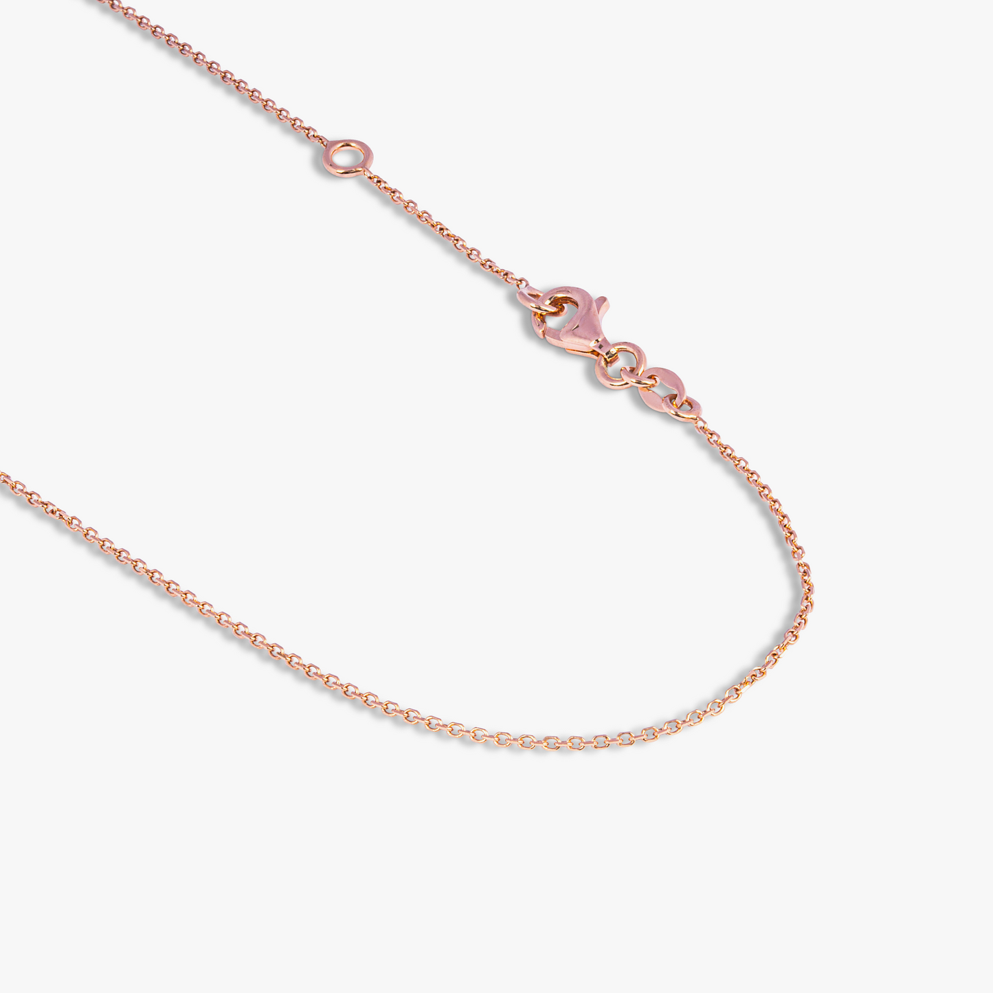 Kensington Double Stone Necklace in 14K Satin Rose Gold with Sapphire and Amethyst