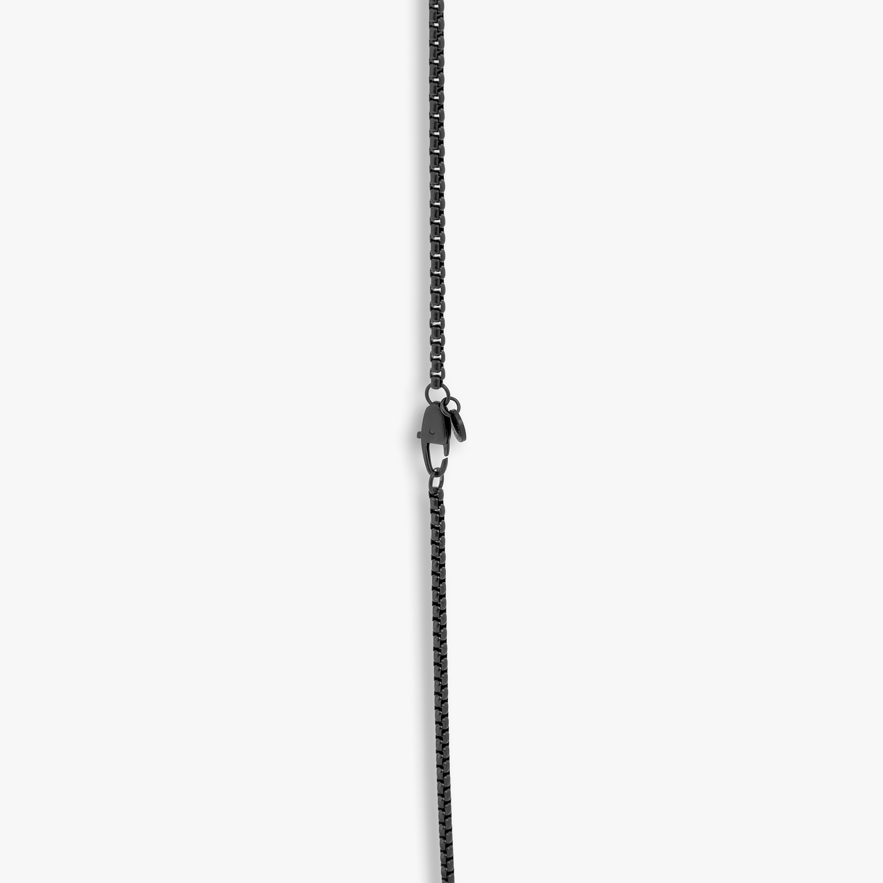 Black IP plated stainless steel Lens Gear necklace