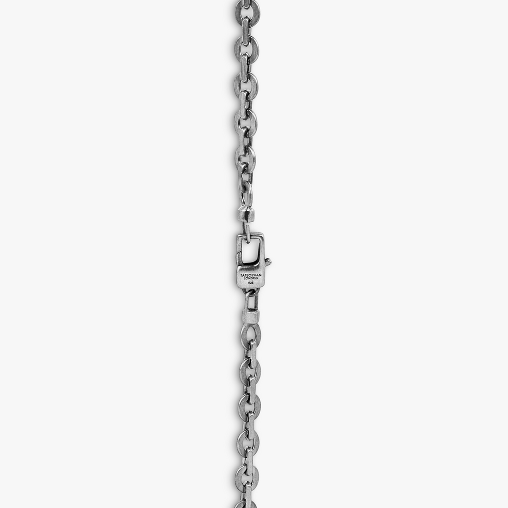 Rogato Signifier Necklace In Oxidised Silver