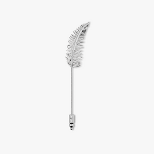 Fern Lapel Pin In Palladium Plated