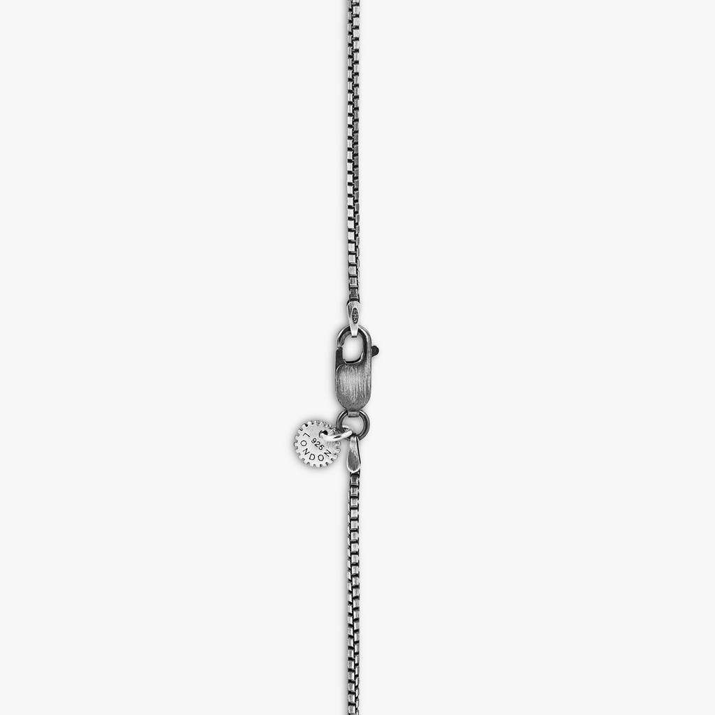 gear necklace Puzzle Gear Box Chain Pendant Necklace in Sterling Silver