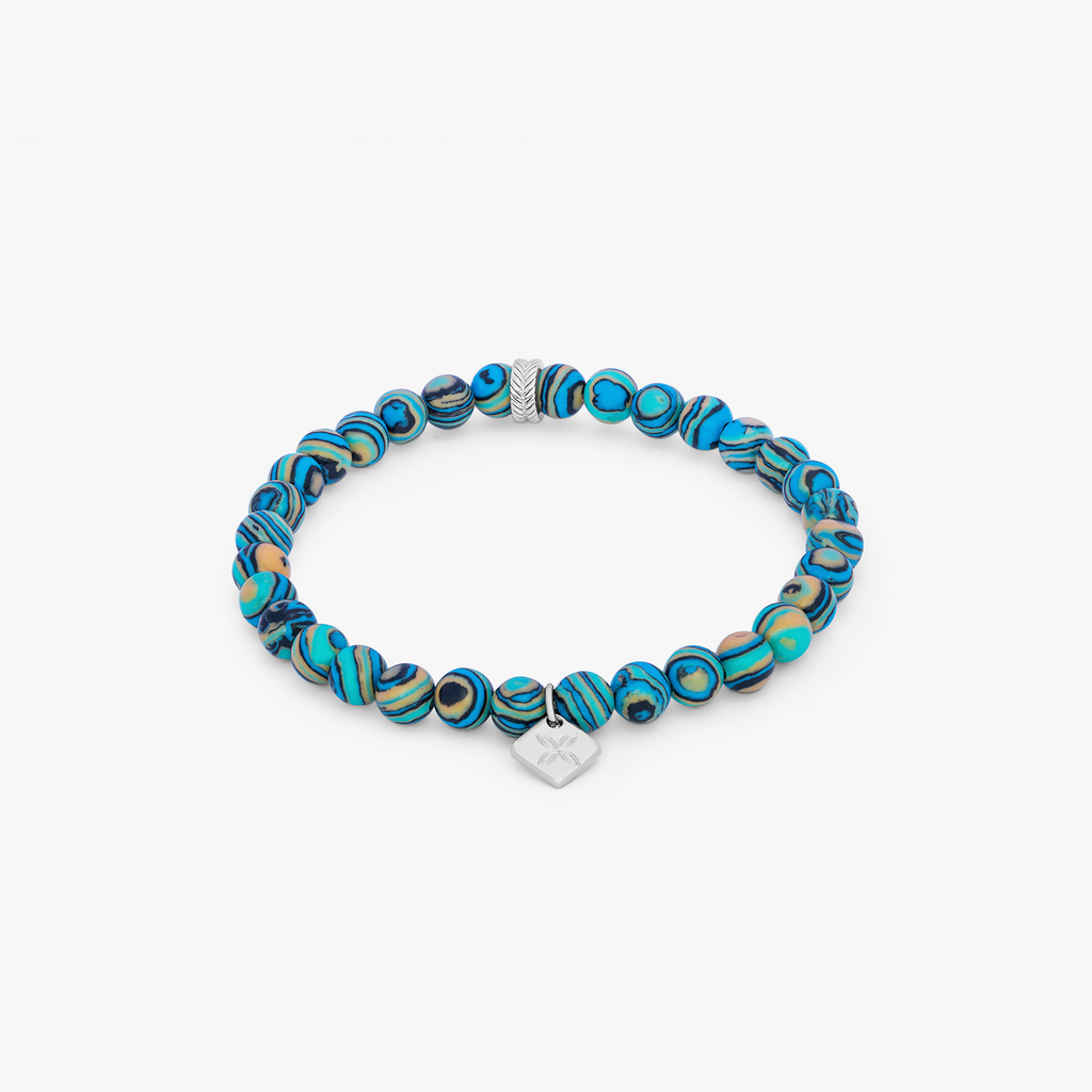 Thompson Multi-Colour Gunmetal Plated Calsilica Trio Bracelet  