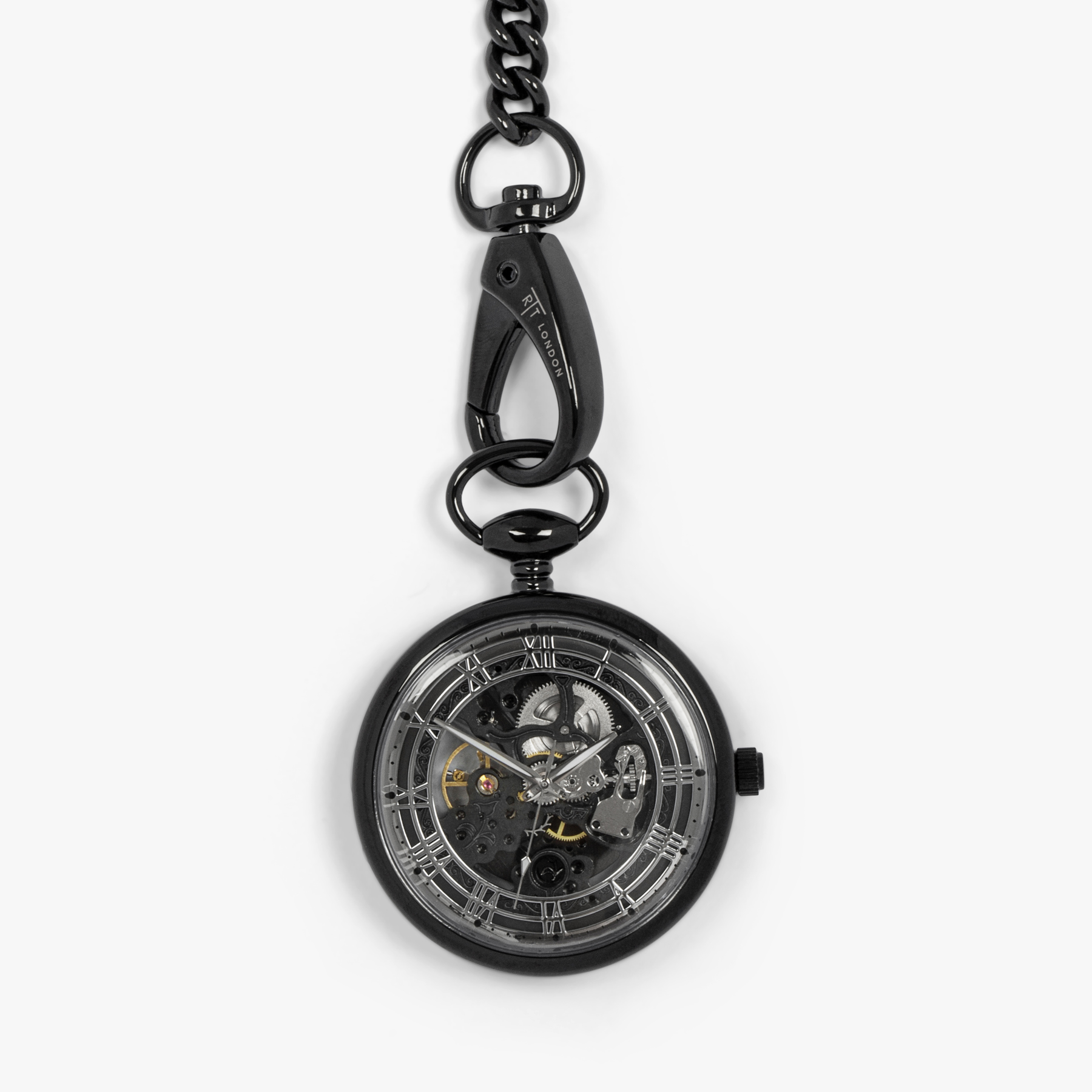 Black sales pocket watch