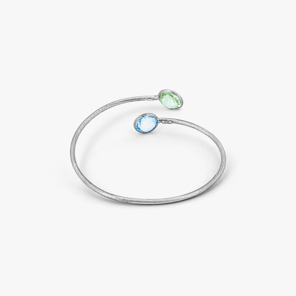 Satin gold women's bangle