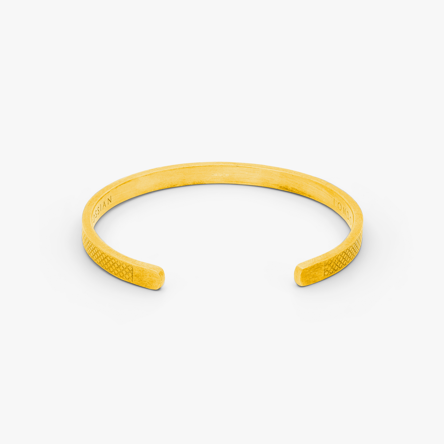 Hallmark Bangle In Yellow Gold Plated Silver