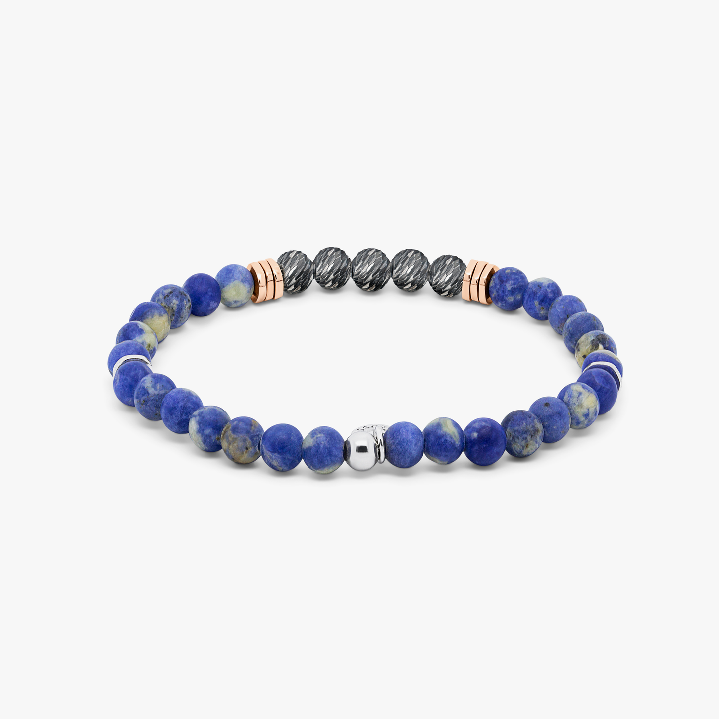 Stonehenge Graffiato Beaded Bracelet With Blue Sodalite