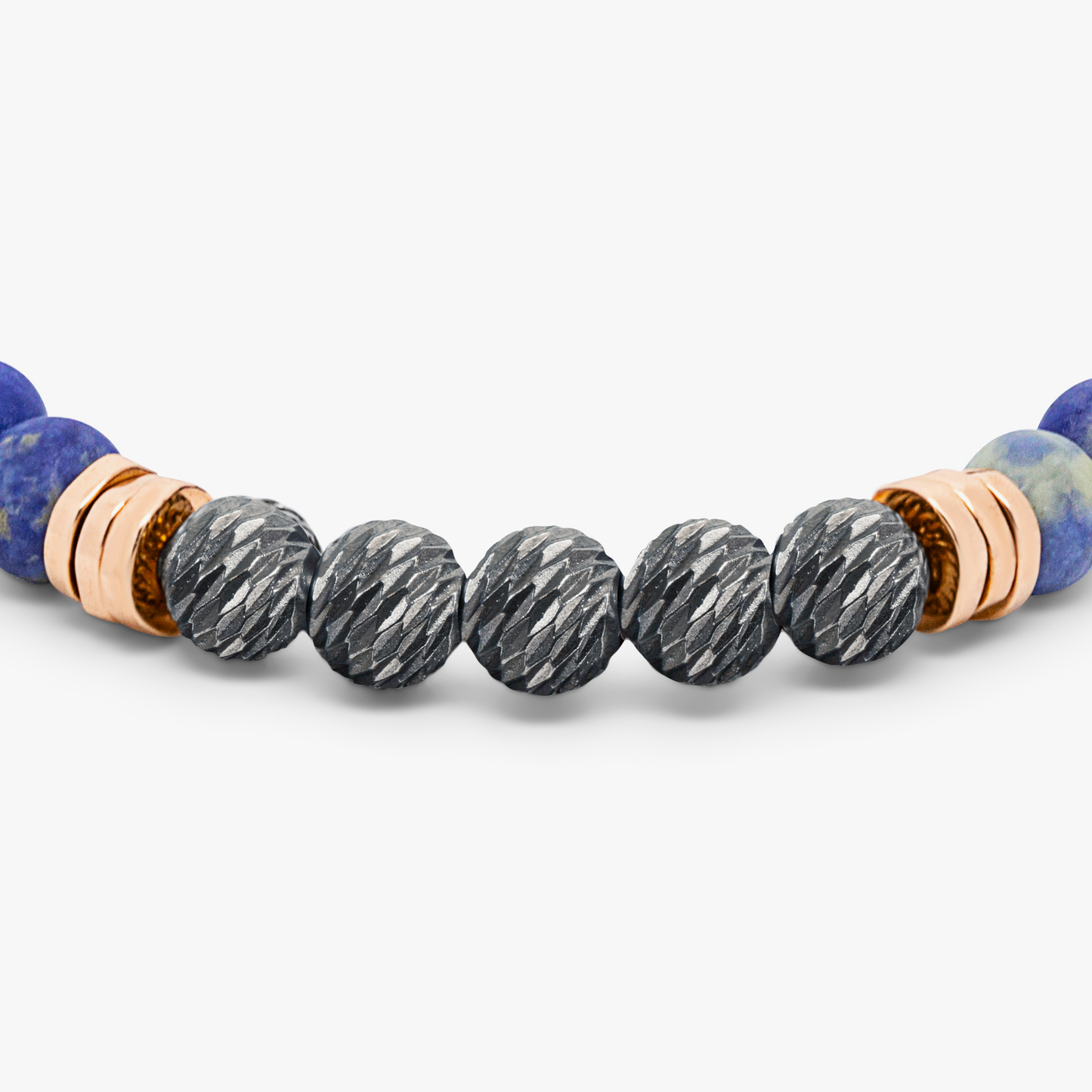 Stonehenge Graffiato Beaded Bracelet With Blue Sodalite