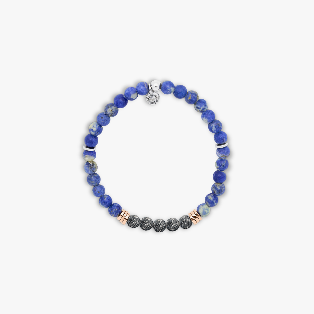Stonehenge Graffiato Beaded Bracelet With Blue | Tateossian Stonehenge Graffiato Beaded Bracelet With Blue | Tateossian