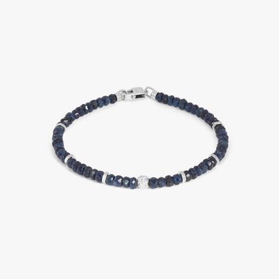 Tateossian Double Wrap Scoubidou Black and Blue Bracelet – Upscaleman