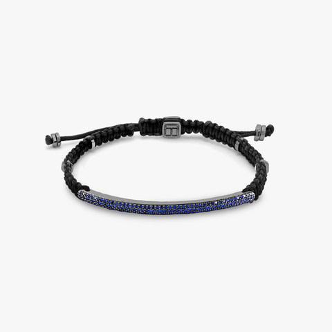 Windsor Macrame Bracelet With Blue Sapphire