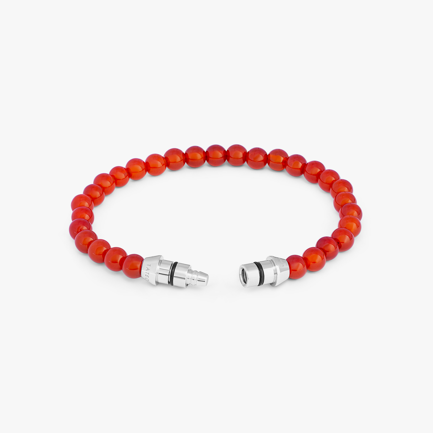 Lucky Me Beaded Bracelet With Red Carnelian