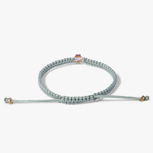 Pink Sapphire Macramé Bracelet- 18 Karat Gold