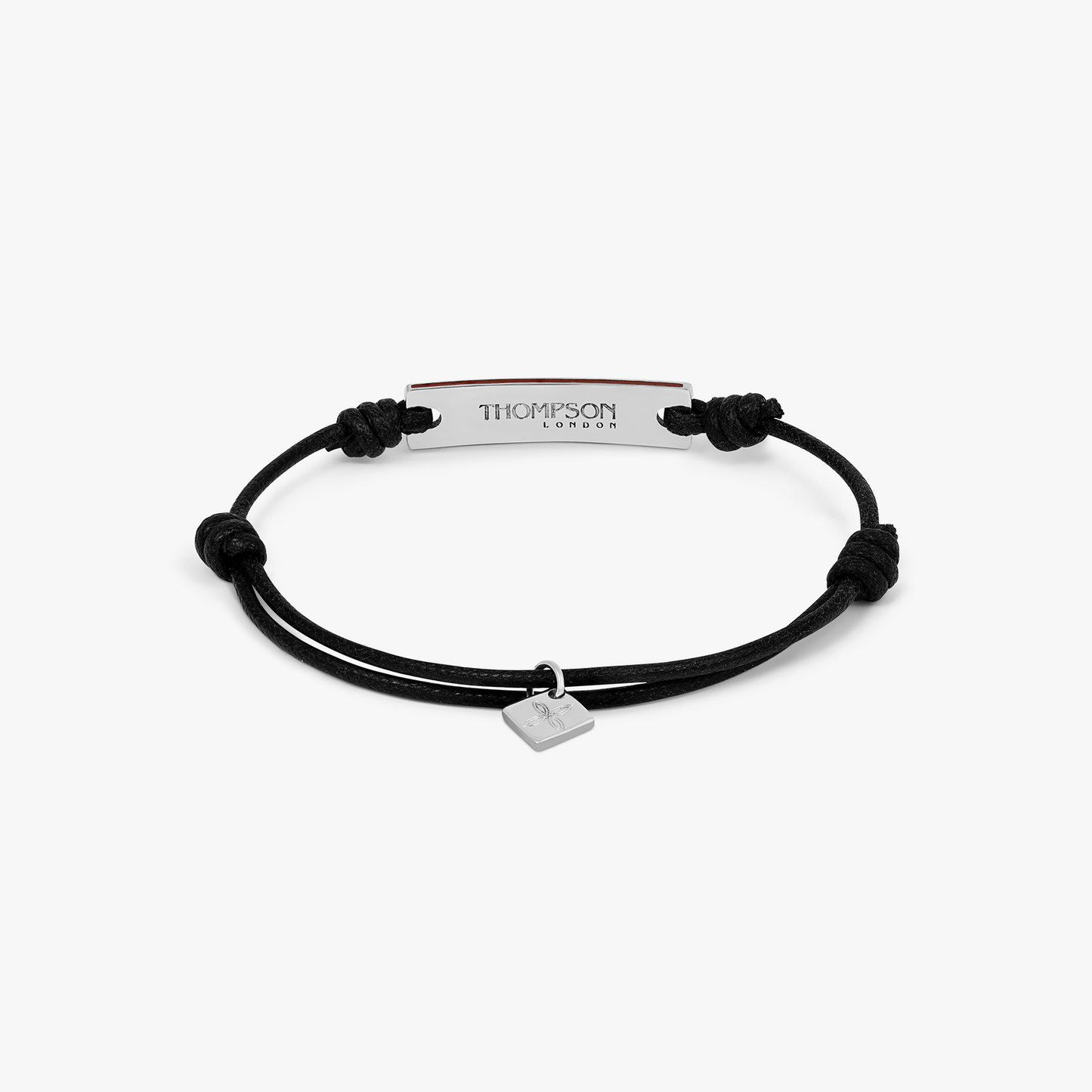 THOMPSON Manifestation Cord Bracelet In Stainless Steel