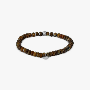 Nepal Nugget Beaded Bracelet With Brown Agate