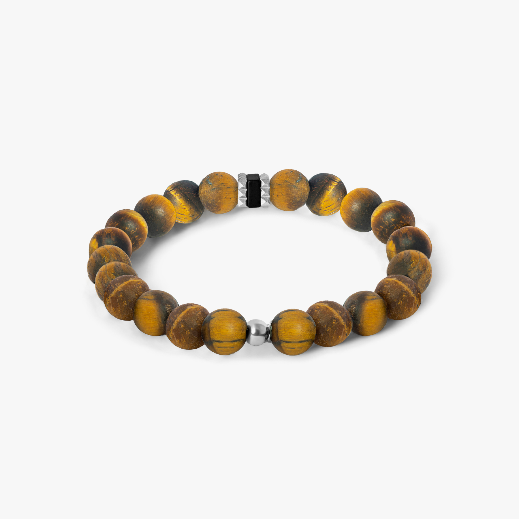 Giza Beaded Bracelet In Brown Tiger Eye