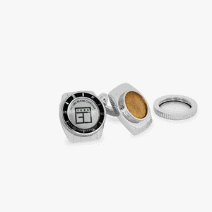 Rollo Picture Frame Cufflinks In Stainless Steel