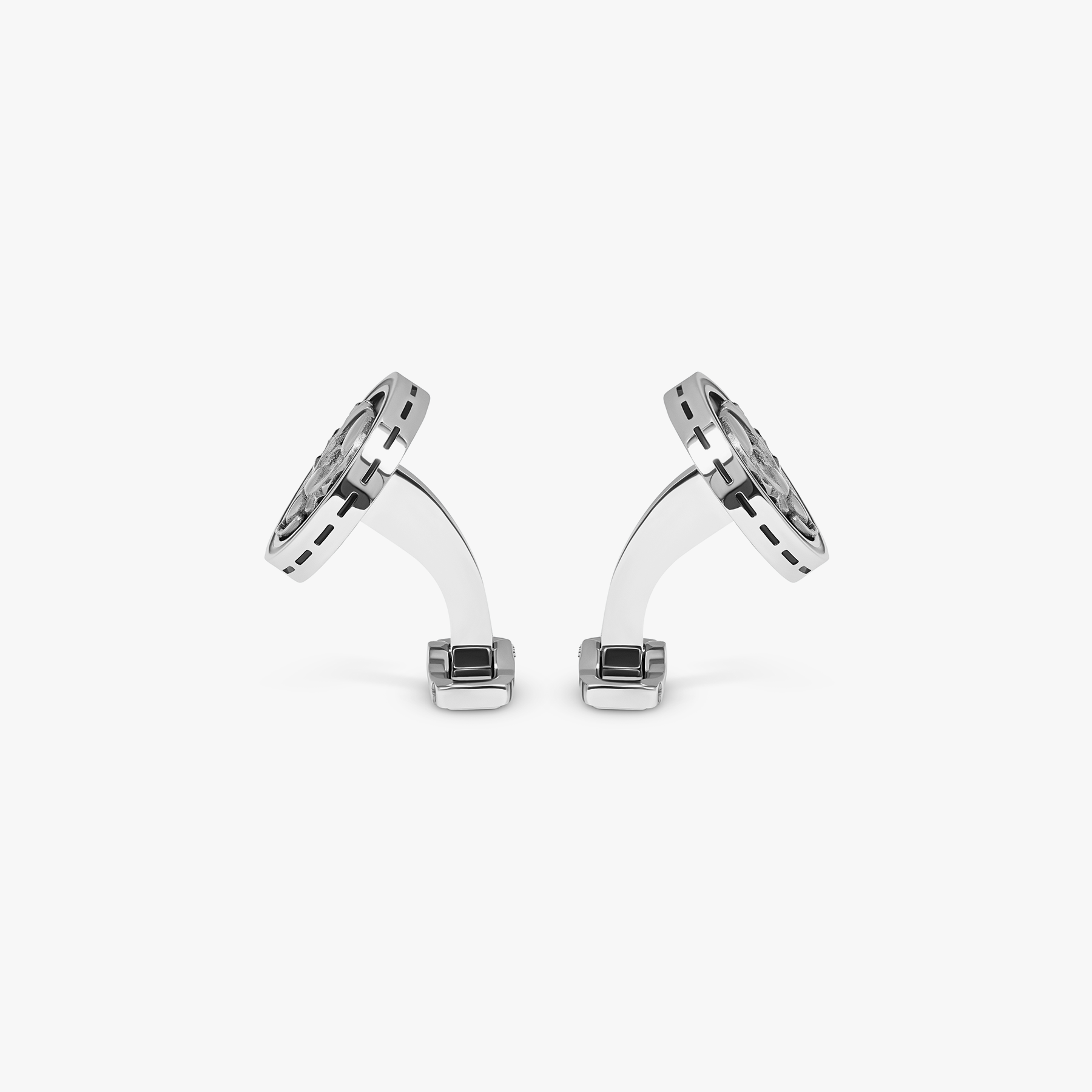 THOMPSON Blue Stainless Steel Egyptian Icon Cufflinks