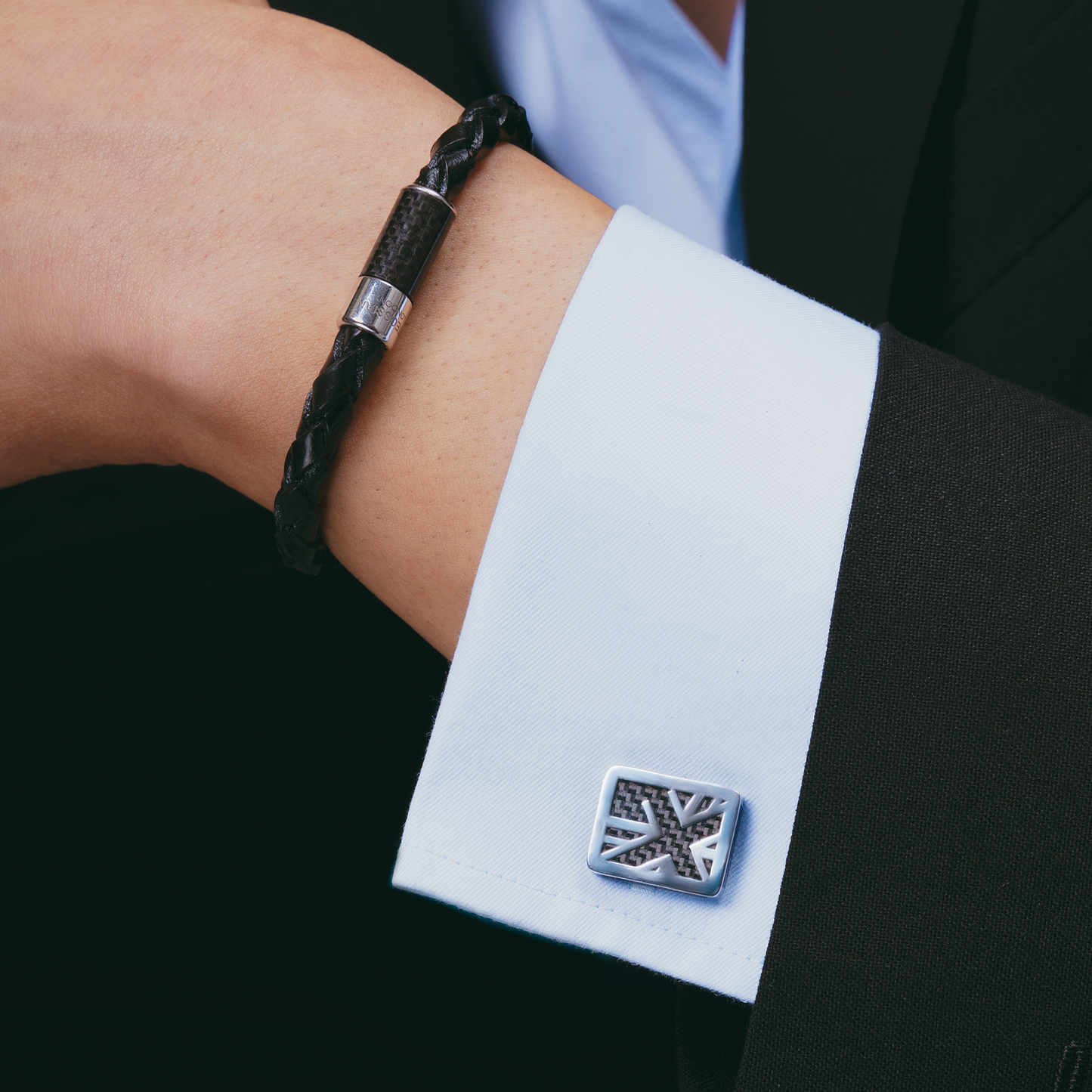 Union Jack Flag Cufflinks In Stainless Steel