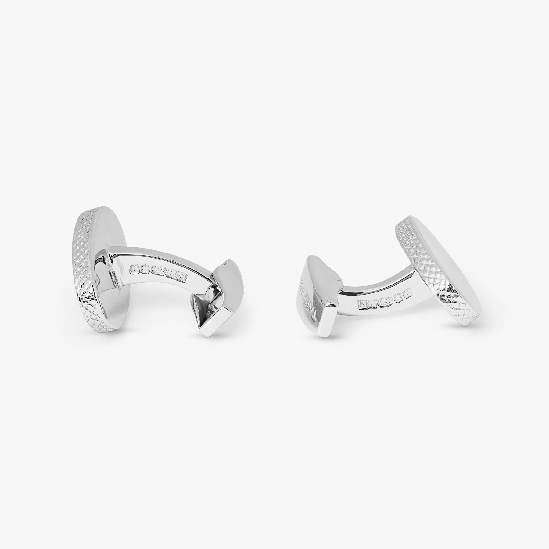 Sterling silver cufflinks with GA logo