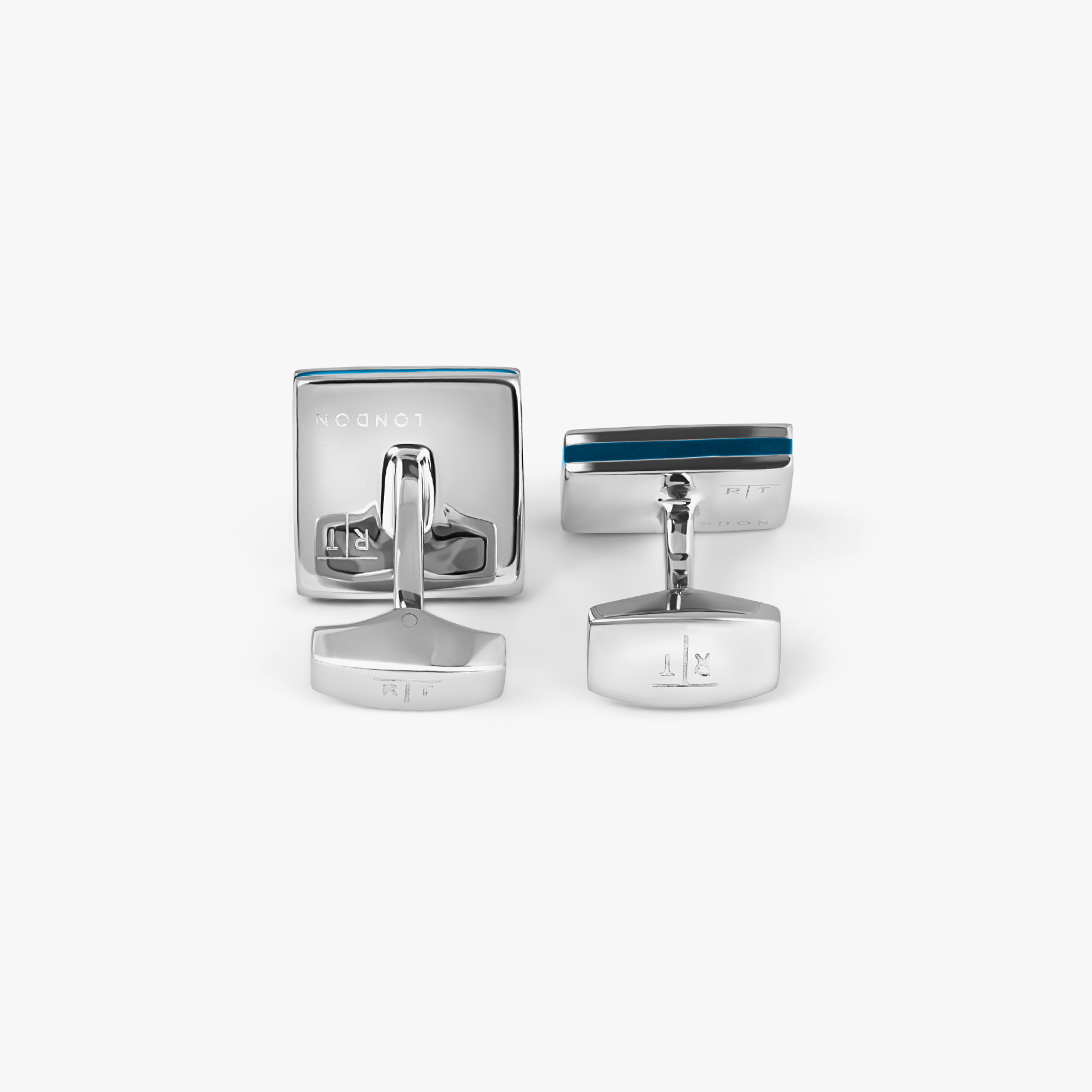 Quadrato SW Cufflinks In Rhodium Plated with Black Swarovski Elements (Limited Edition)
