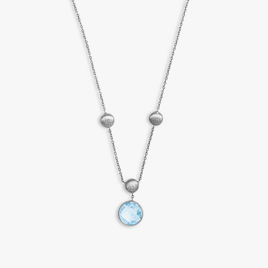 White gold women's necklace