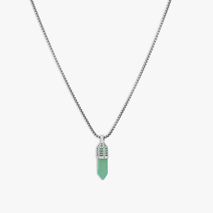 Green Stainless Steel Dopamine Drop Necklace