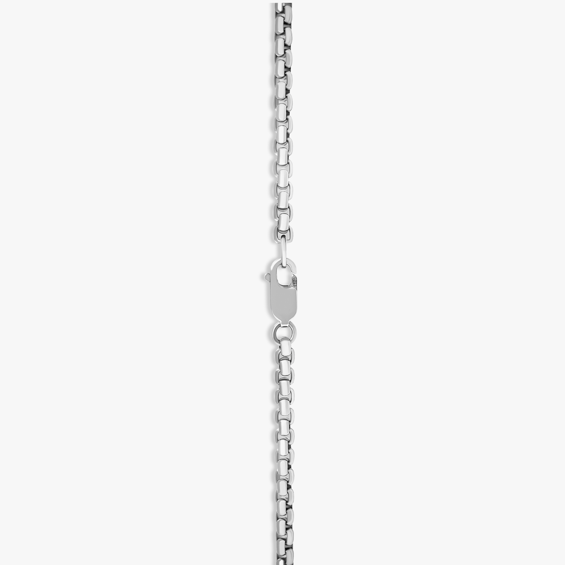 Sennit Catena Beaded Necklace In Black Ruthenium Silver