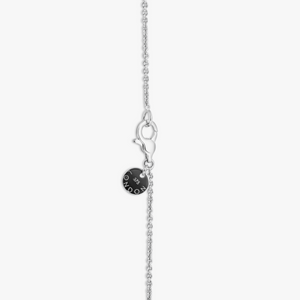 Grey Tahitian Pearl and White Diamond Drop Necklace 9K White Gold