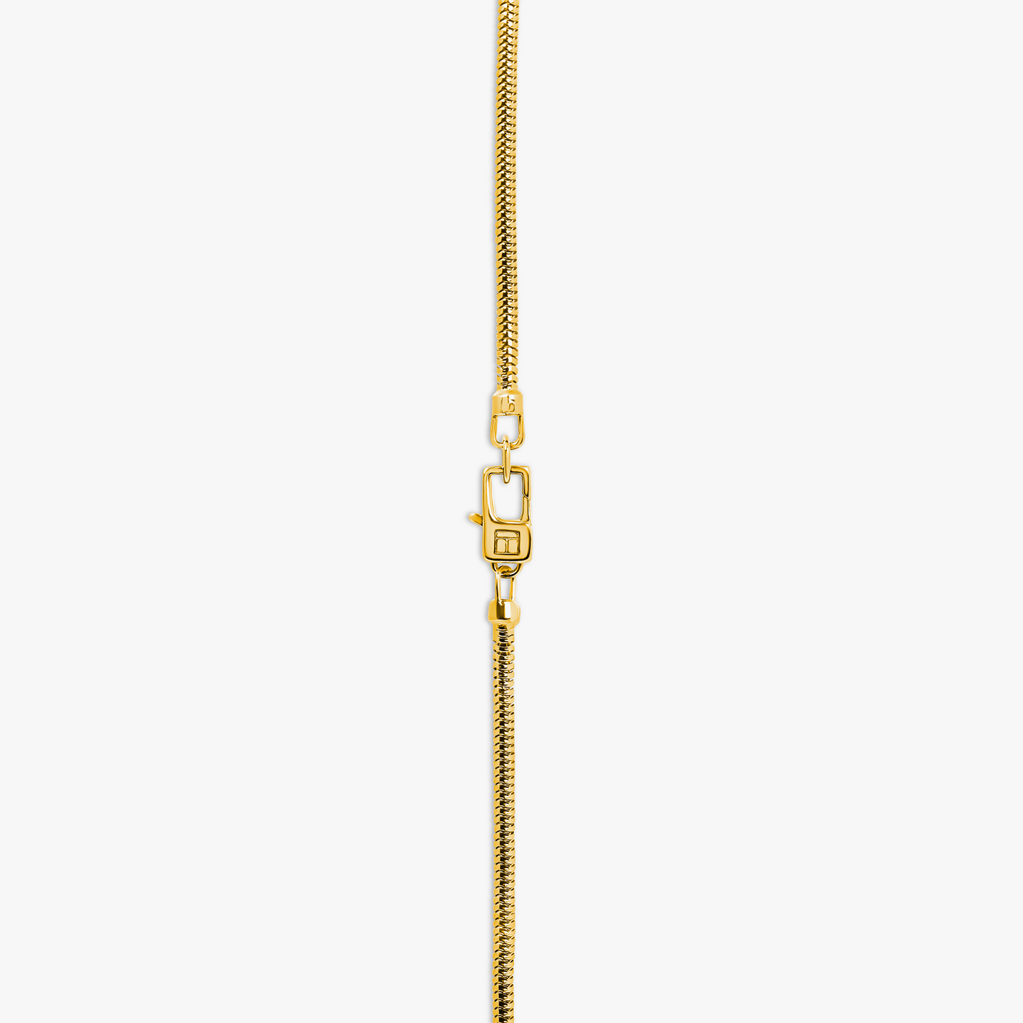 Serpente 2.4MM Snake Chain Necklace In 18K Yellow Gold Plated