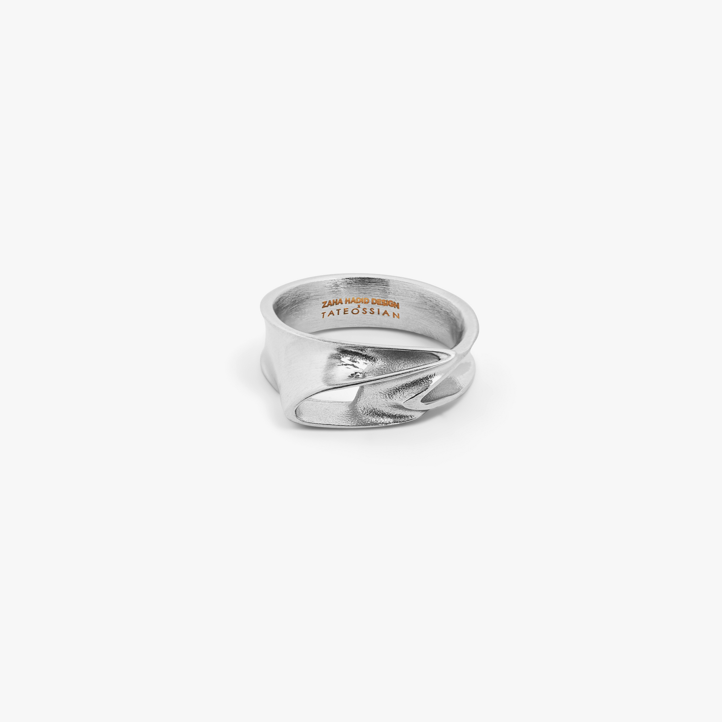 ZAHA HADID DESIGN Tyne Ring Palladium Plated Steel