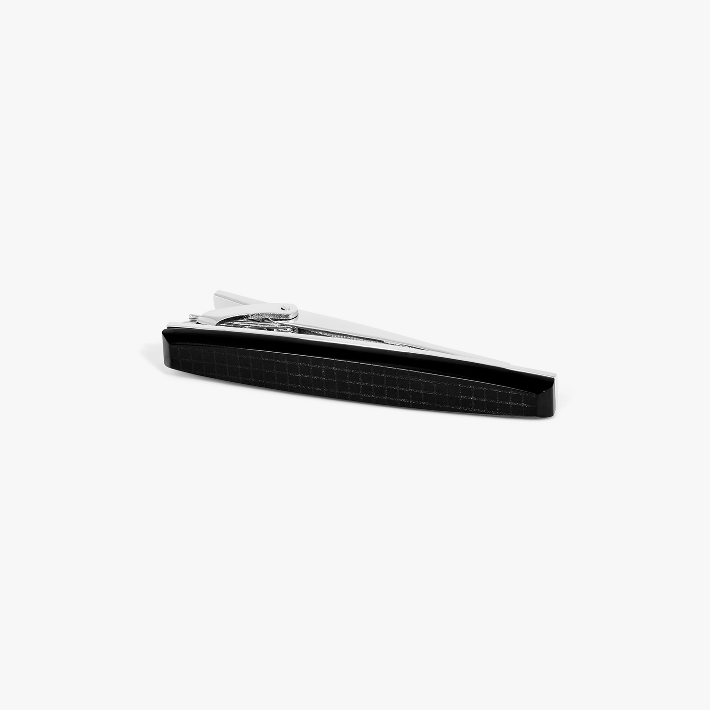 THOMPSON Woven Tonneau Tie Clip In Black Onyx With White Bronze